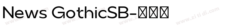 News GothicSB字体转换